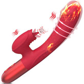 Anal Vibrating Clitoral Clit Stimulation Tongue Licking 10 Vibration G Spot Heated Rabbit Vibrator Dildo for Women Vaginal - EROS NECTAR